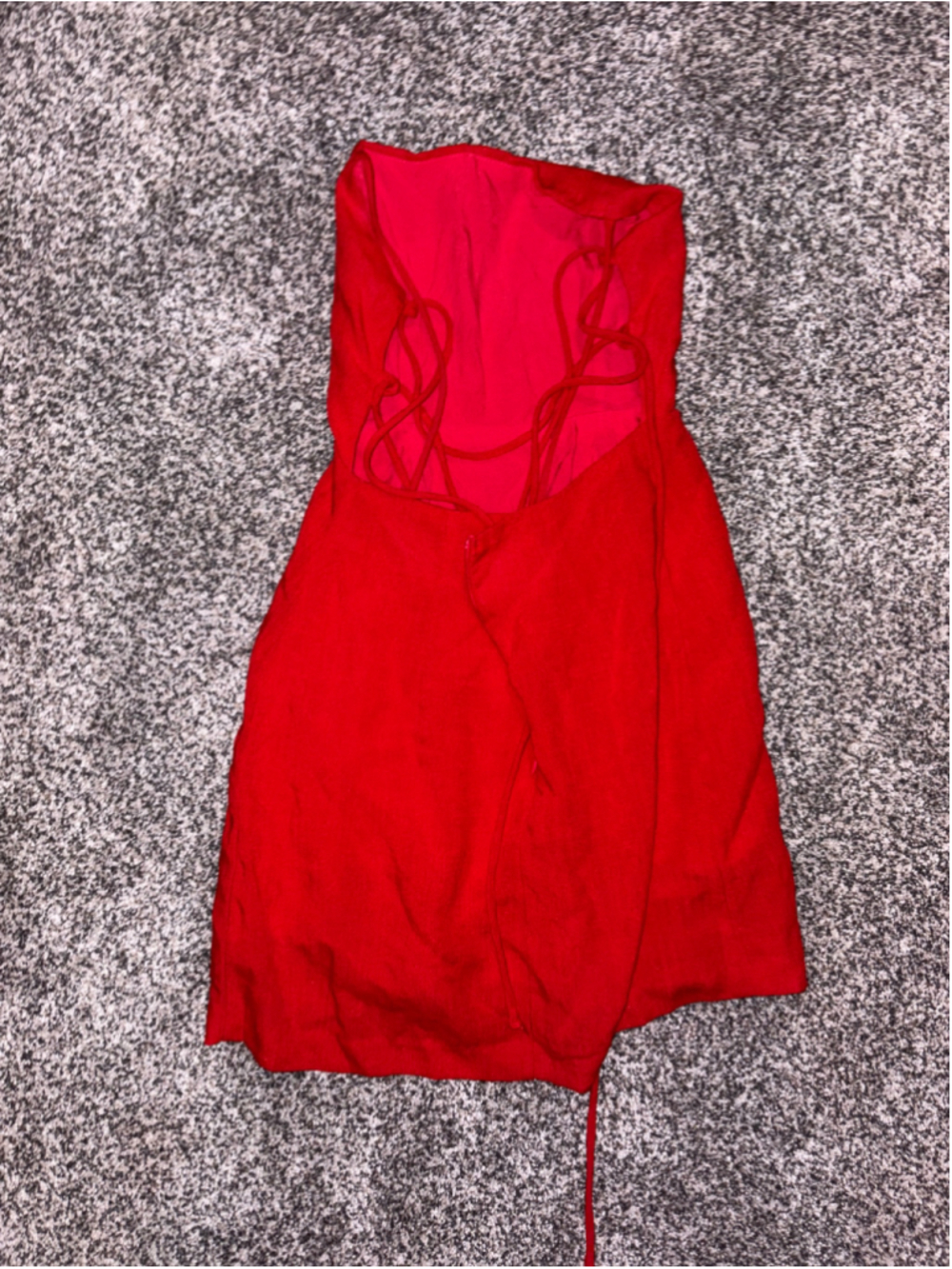 Mini Red Dress with Open Back from Princess Polly - Picture 4 of 4